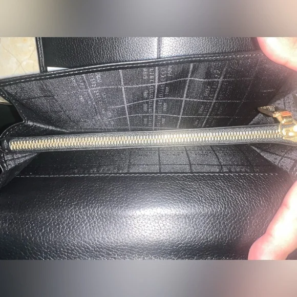 Vintage Céline Long Continental Wallet Black Calfskin Gold Snap + Full Set - Picture 5 of 12
